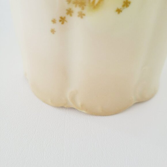 Antique Rosenthal Monbijou Brown & Green Floral Biscuit Cracker Cookie Jar - Picture 12 of 16